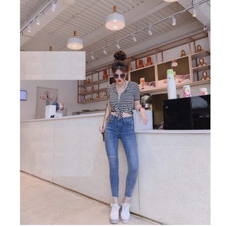 Quần jean nữ lưng cao xịn hình thật chất đẹp đủ size 26 đến 30 2ms 548
