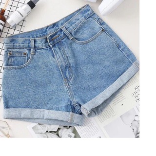 QUẦN SHORT JEAN NỮ TRƠN SĂN LAI ĐƠN GIẢN THỜI TRANG SIZE S,M,L - 09