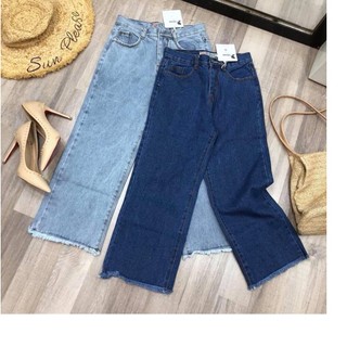 Quần jean nữ ống baggy loe bg008