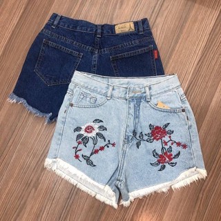 QUẦN SHORT JEAN NỮ THÊU HOA MS2