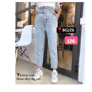 quần jean nữ siêu xinh ĐAI bản to KHÔNG CÓ THẮT LƯNG 9211