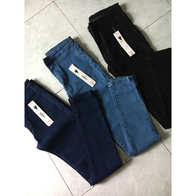 quần jean nữ lưng cao không đỉa chất giãn thoải mái Q2463