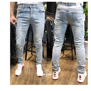 QUẦN JEAN NAM CHẤT GIÃN TỐT MÀU BẠC XANH 5678 ( CÓ SIZE ĐẠI )