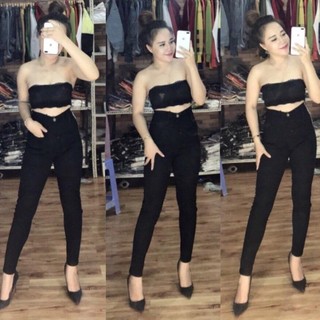 QUẦN JEAN NỮ LƯNG SIÊU CAO 3 cúc, 4 cúc, 1 cúc túi kiểu ( HÌNH CHỤP THẬT )