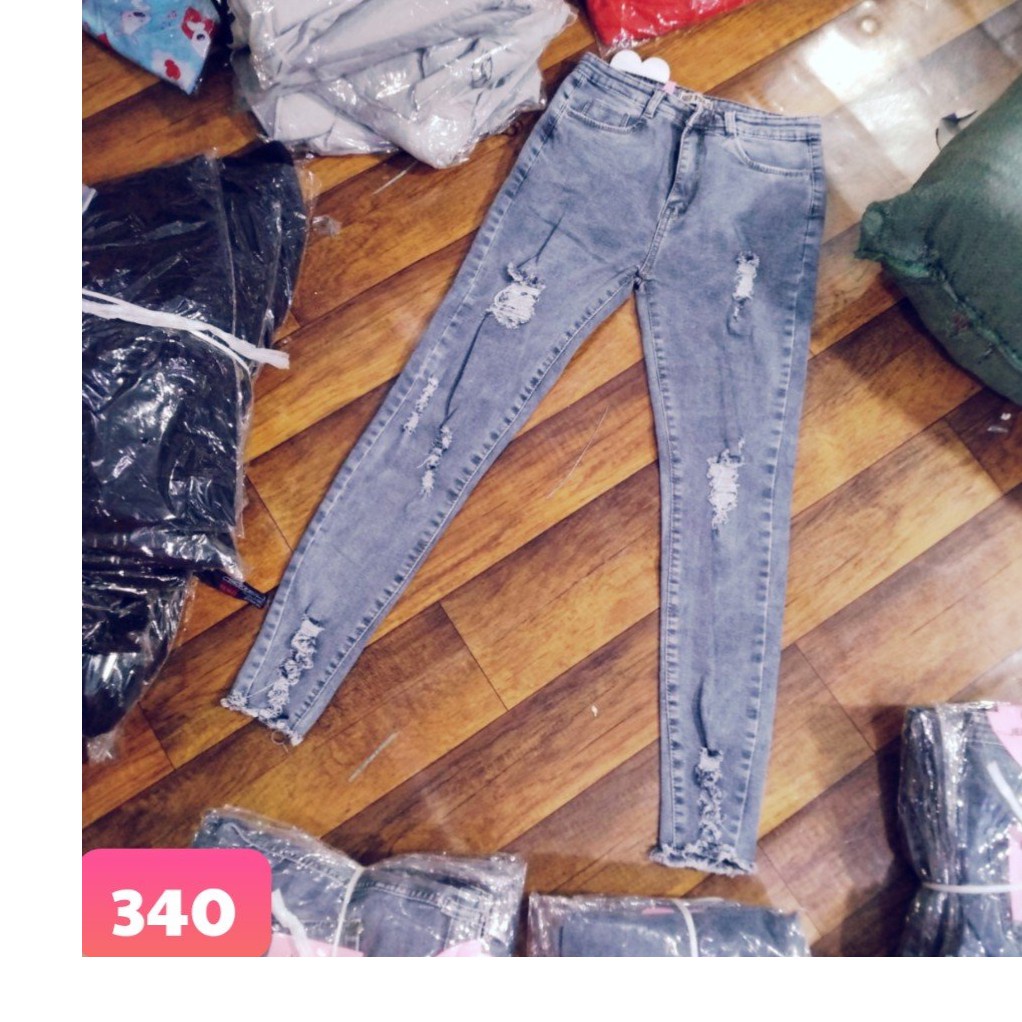 quần jean nữ hình thật XANH NHẠT 1044 QGH 340