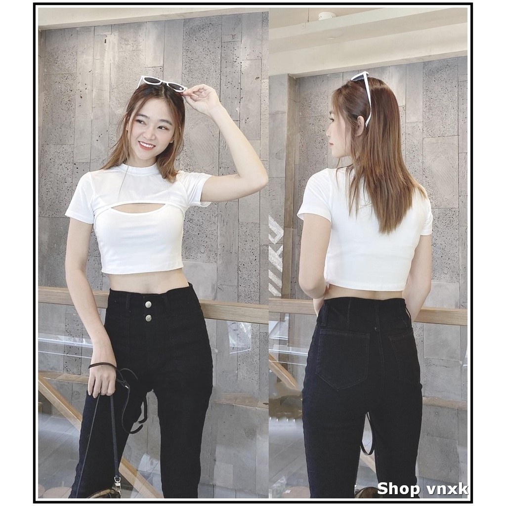 Quần Jean Nữ Lưng Cao Túi Trước 2 cúc + 2 Túi bầu chất jean giãn tốt 01/9s2-1