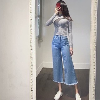 quần jean nữ ống loe phong cách mới nhất 2019