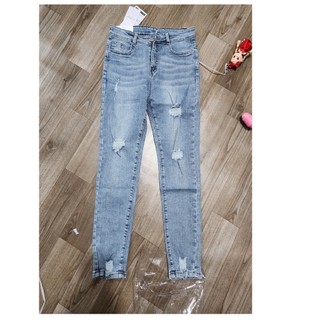 Quần jean nữ cao cấp lưng cao 1044 - 122g