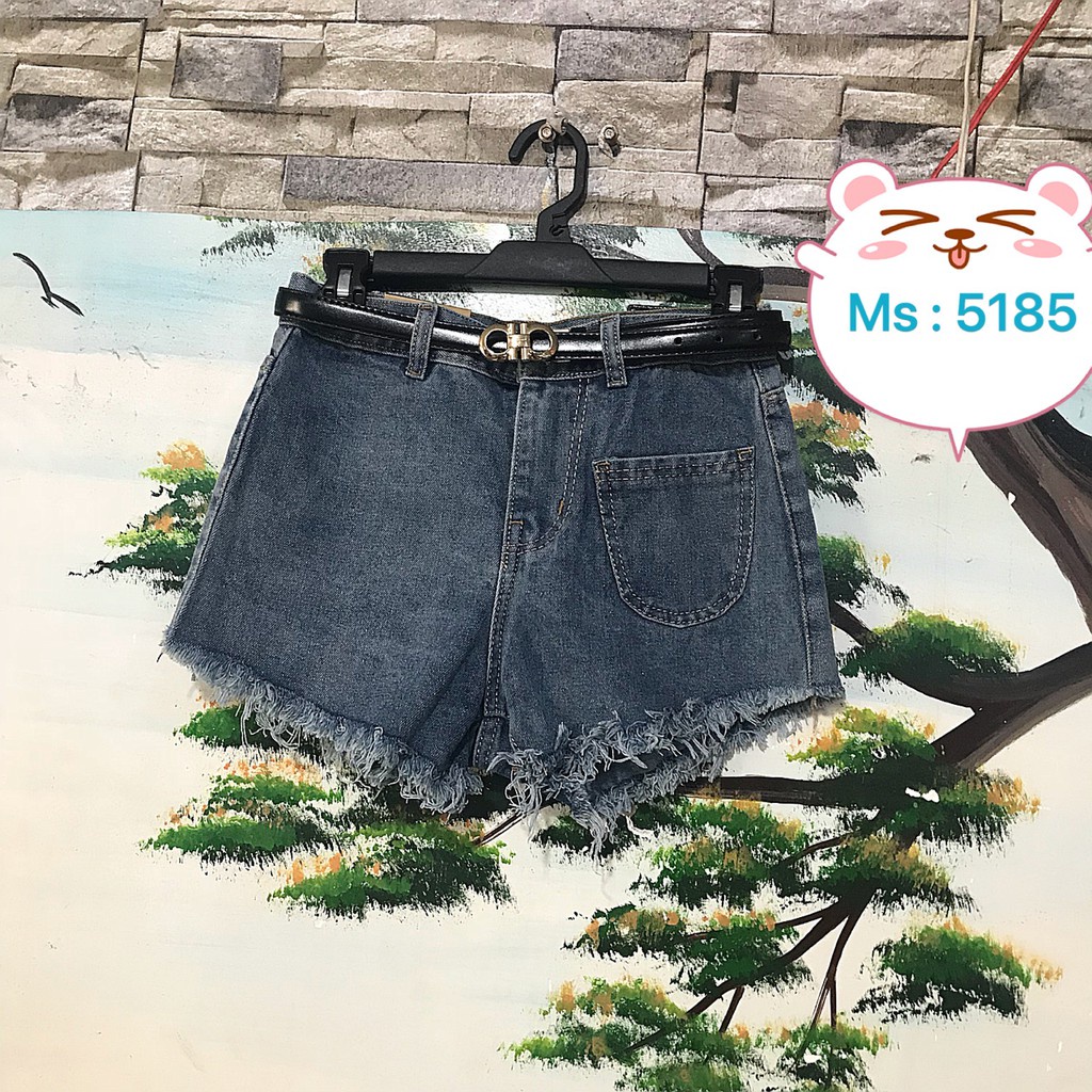 QUẦN SHORT JEAN NỮ HÌNH CHỤP THẬT 33F ( TÚI KIỂU GIỌT LỆ )