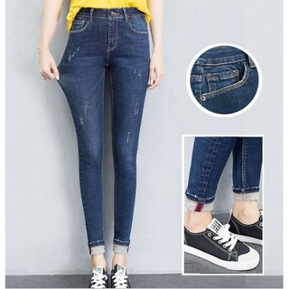 Quần jean nữ DÀI CÀO XƯỚC NHẸ lưng cao chất giãn tốt - 1032 MSX-18