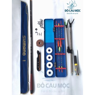Bộ cần câu tay 5h - combo cần câu tay shimano 5h - đủ phụ kiện