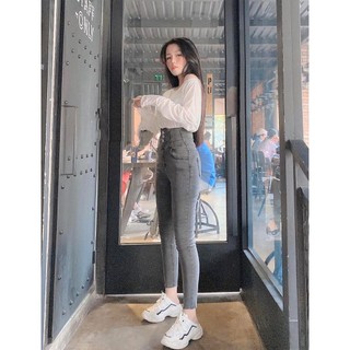 Quần Jean Nữ Lưng Cao 3  VÀ 4 CÚC Trước siêu xinh hot top chất jean giãn tốt 01/9-71