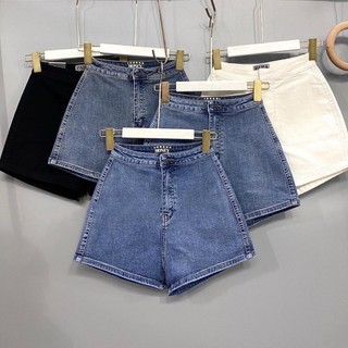 Quần short jean nữ đai trơn ( chất giãn ) kiểu không có túi trước tôn dáng chuẩn 7s-121