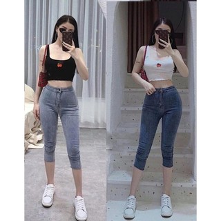 Quần jean nữ LỬNG KHÔNG ĐAI siêu đẹp - LỠ-1-9