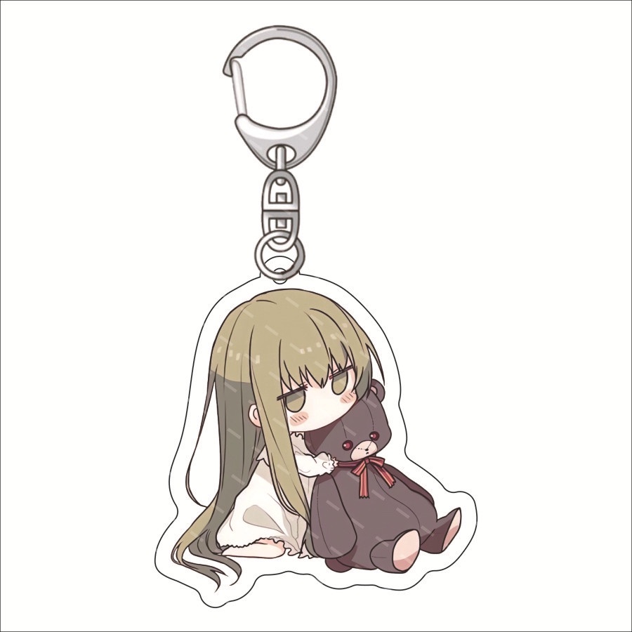 Móc Chìa Khóa Bằng Acrylic Mặt Acrylic In Hình Anime Saint White and Black Pastor Saint Cecilia and Pastor Lawrence Cecilia Lawrence Abel Hazelita Mel