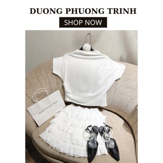 Áo trễ vai, áo bèo trễ vai tiểu thư bytrinnie