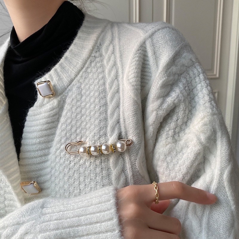 Gim băng đính ngọc cài áo, cài eo quần