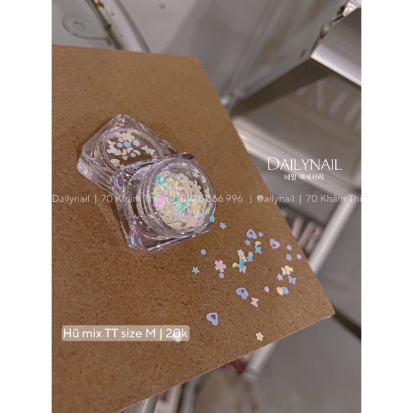 Nhũ mix hình Tone màu Pastel