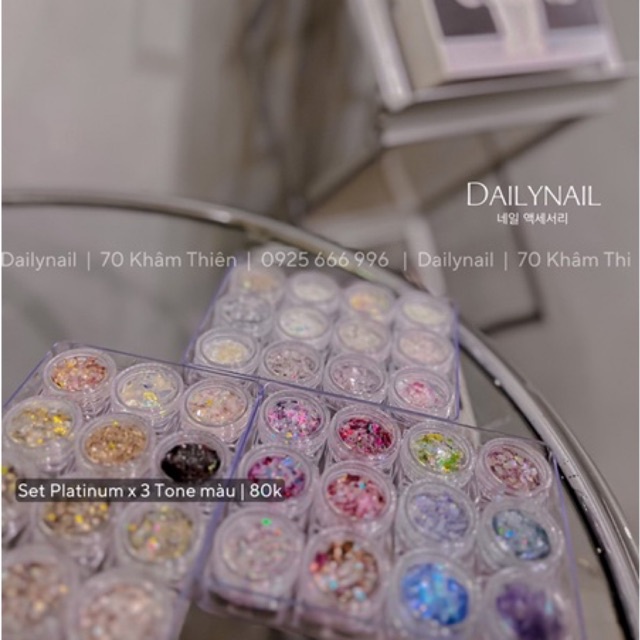 Set nhũ Platinum x Dailynail ẩn móng