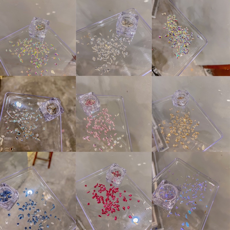 Set đá mini size nhiều mẫu đính móng