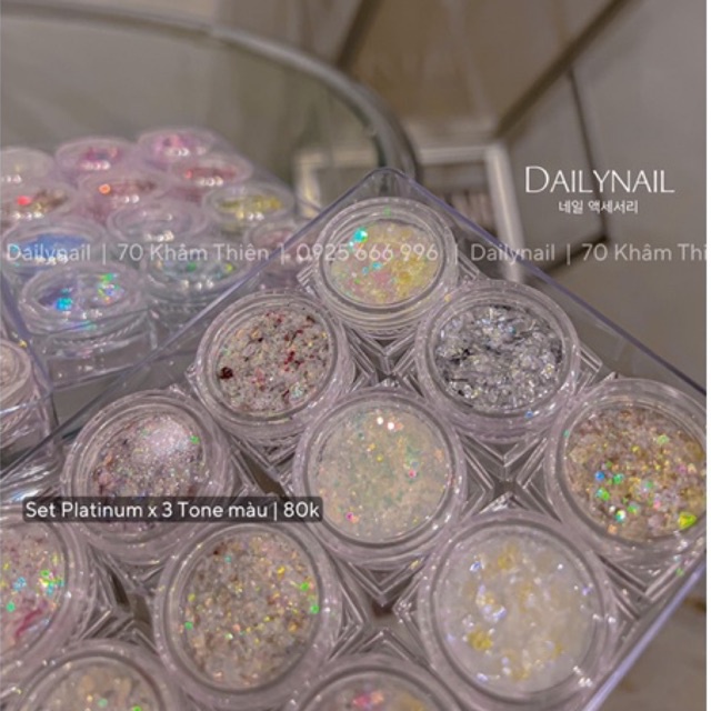 Set nhũ Platinum x Dailynail ẩn móng