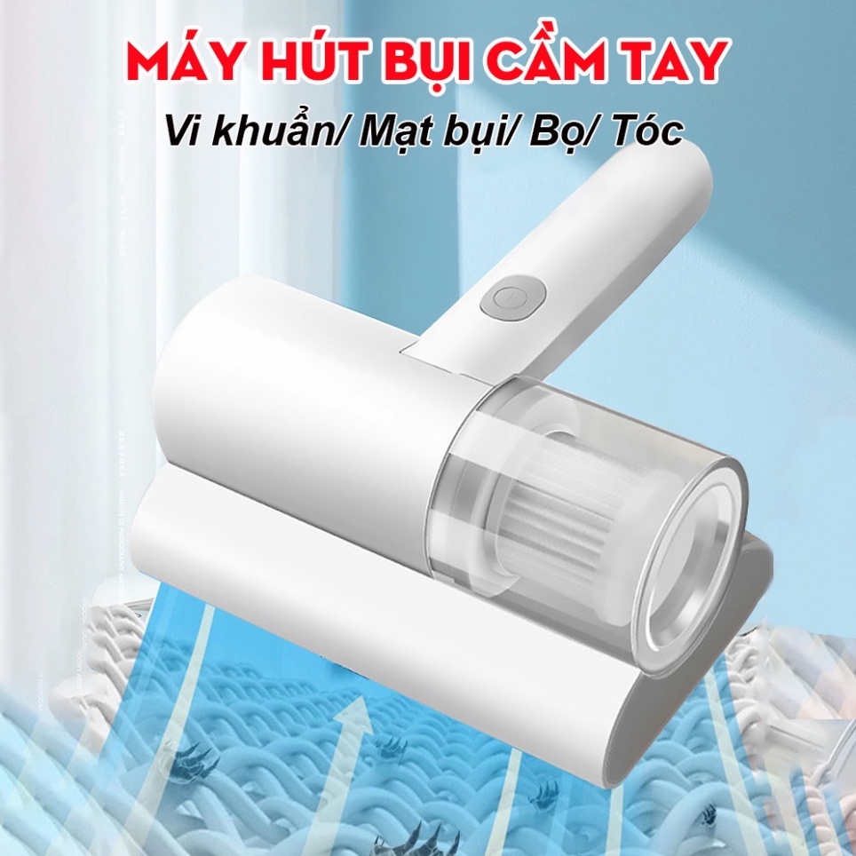 Máy Hút Bụi Giường Nệm diệt khuẩn Bằng tia tử ngoại - Máy Hút Bụi xách tay Mini Sạc Không Dây - BH 6 Tháng | BigBuy360 - bigbuy360.vn