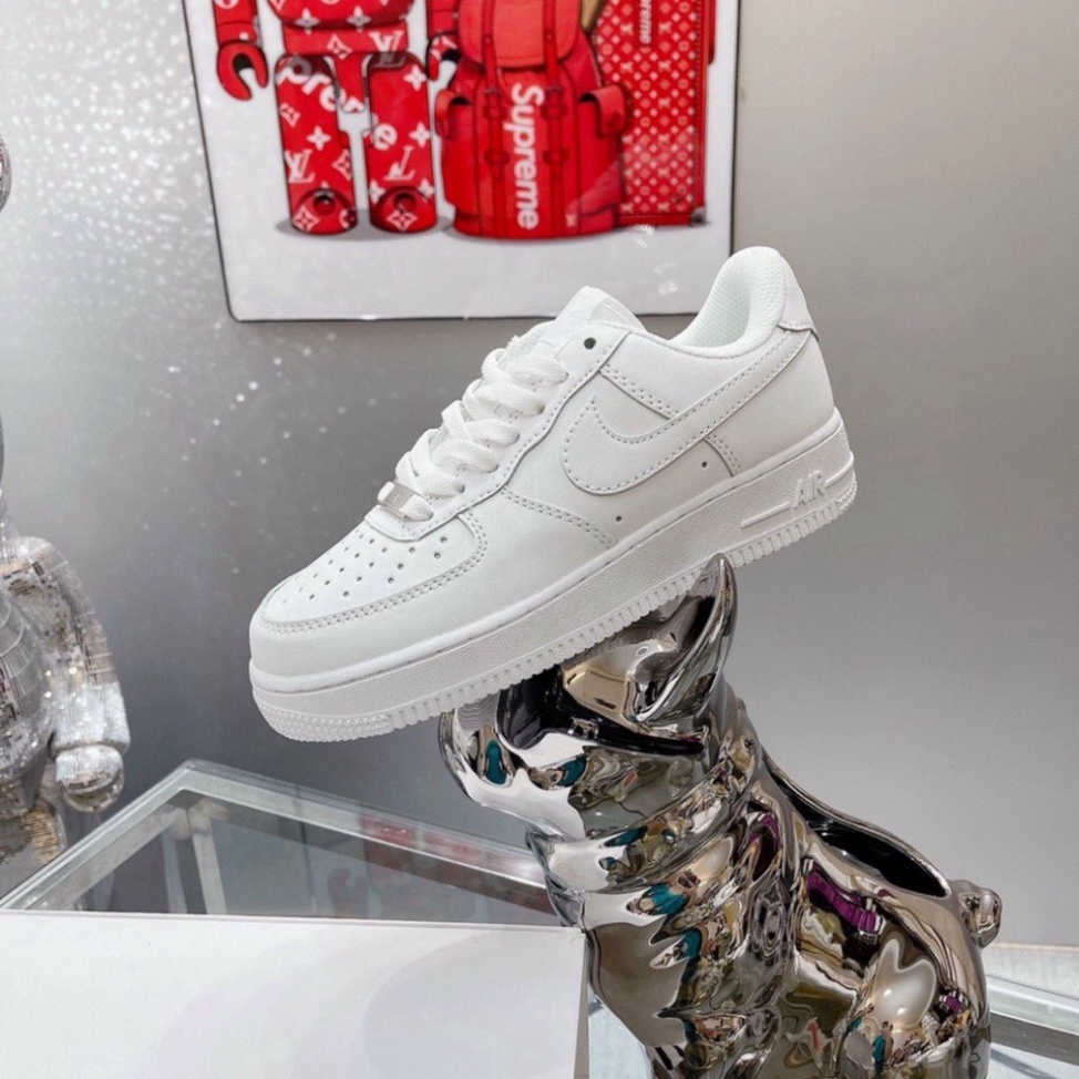 Giày af1 full trắng, thể thao nam nữ giày sneaker air force 1 bản full trắng bản all White đễ phối đồ full box bull hót