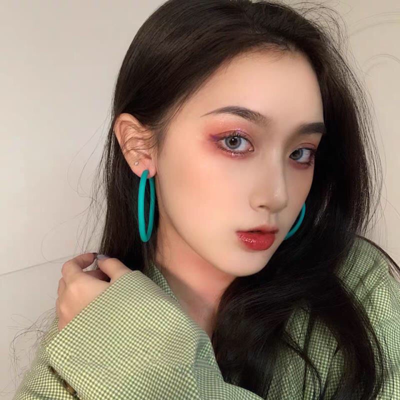 Bông Tai Acrylic Màu Sắc Ngọt Ngào Phong Cách Âu Mỹ Thời Trang Mùa Hè Cho Nữ