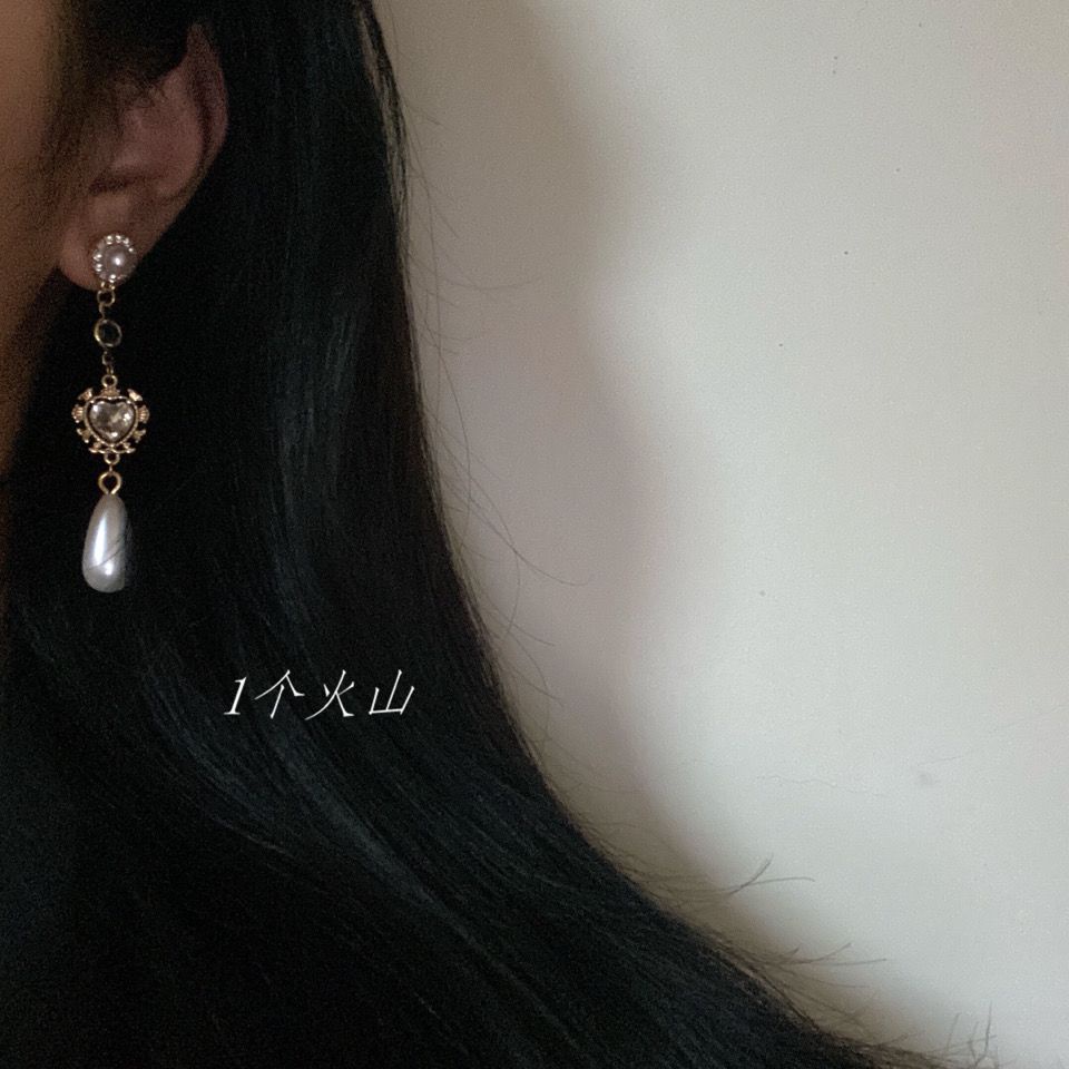 Bông Tai Mạ Bạc 925 Dáng Dài Đính Ngọc Trai Phong Cách Hong Kong Dễ Thương