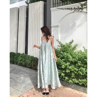ĐẦM MAXI HAI DÂY XANH