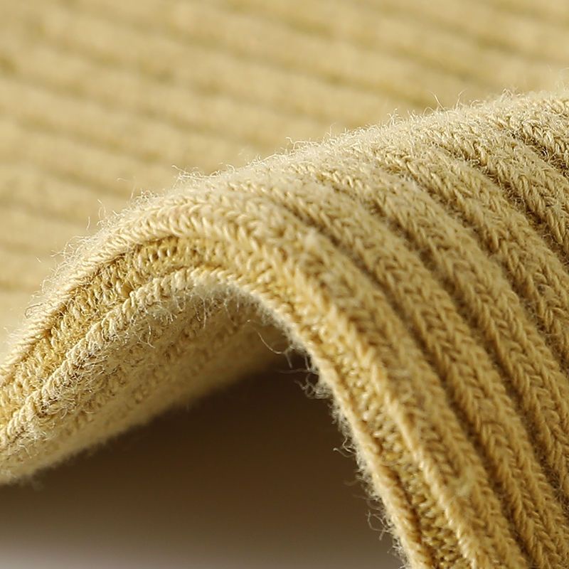 Vớ Cotton Dày Dặn Màu Trắng Đen Trơn Thoải Mái Dành Cho Nữ