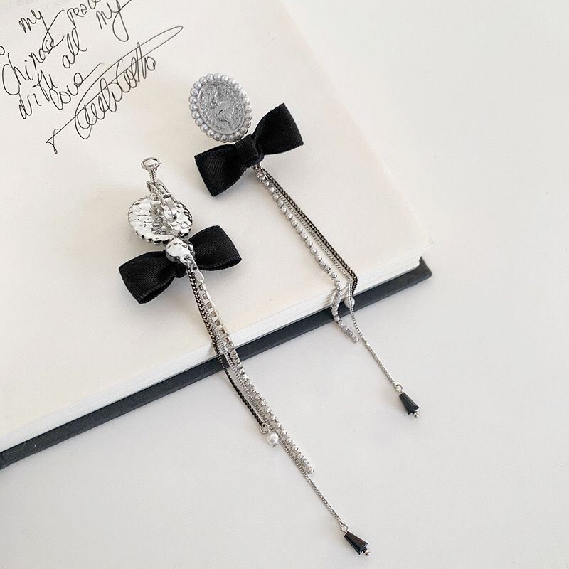 Đôi Khuyên Tai Dài Đính Đồng Xu Thời Trang Âu Mỹ Cho Nữ