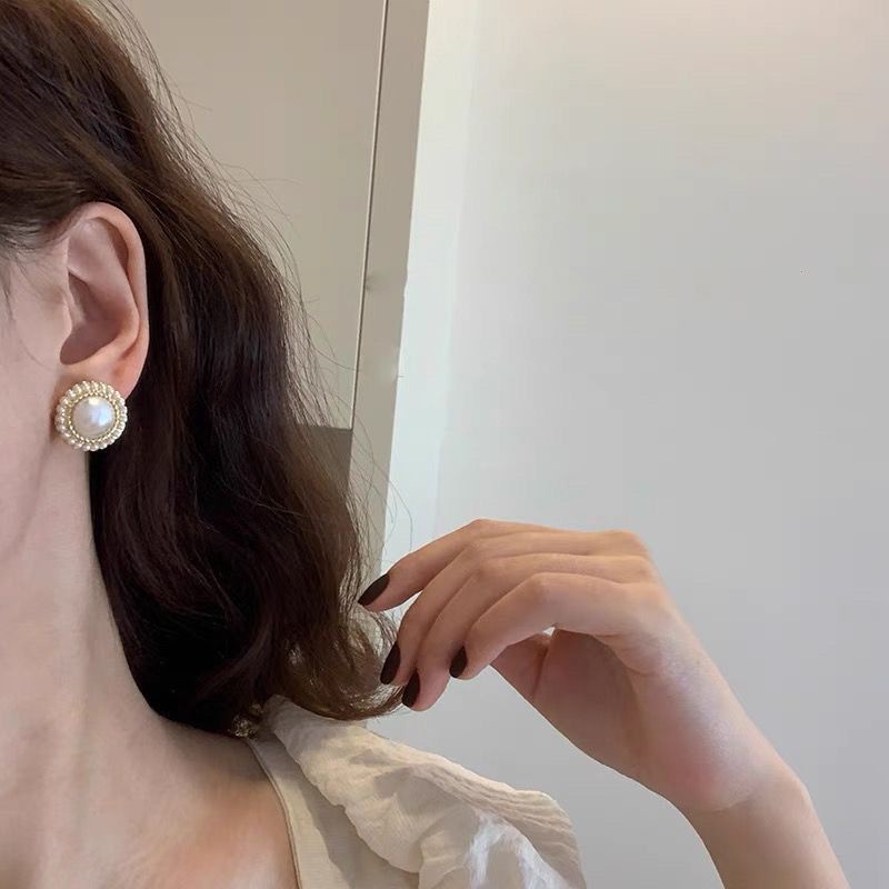 Bông Tai Mạ Bạc 925 Hình Nơ Đính Đá Opal Đơn Giản Tinh Tế