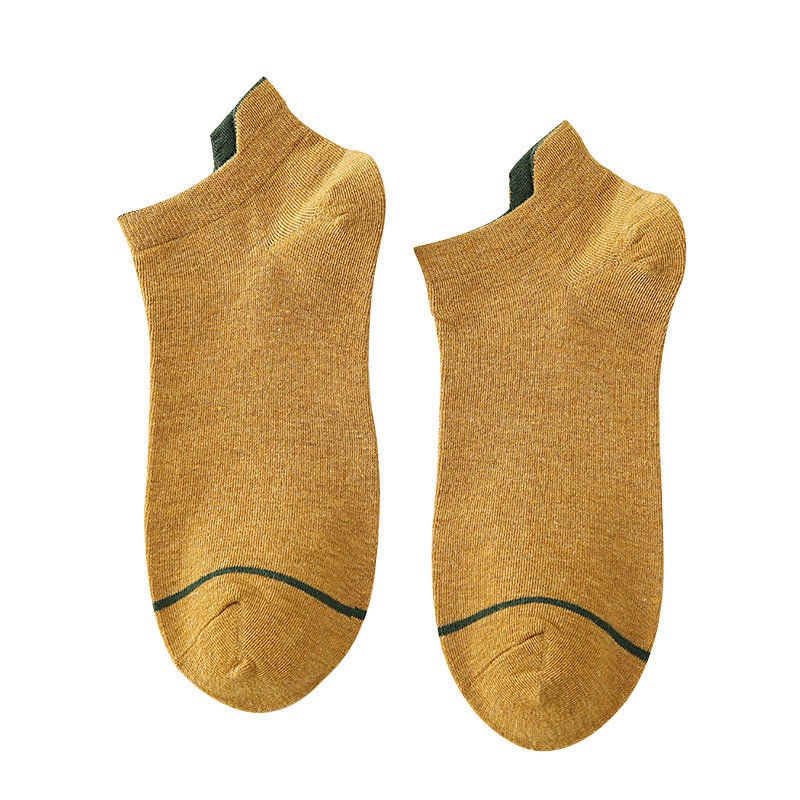 Vớ Cotton Mỏng Màu Trơn Cổ Thấp Thấm Hút Mồ Hôi Thời Trang Xuân Hè Cho Nữ