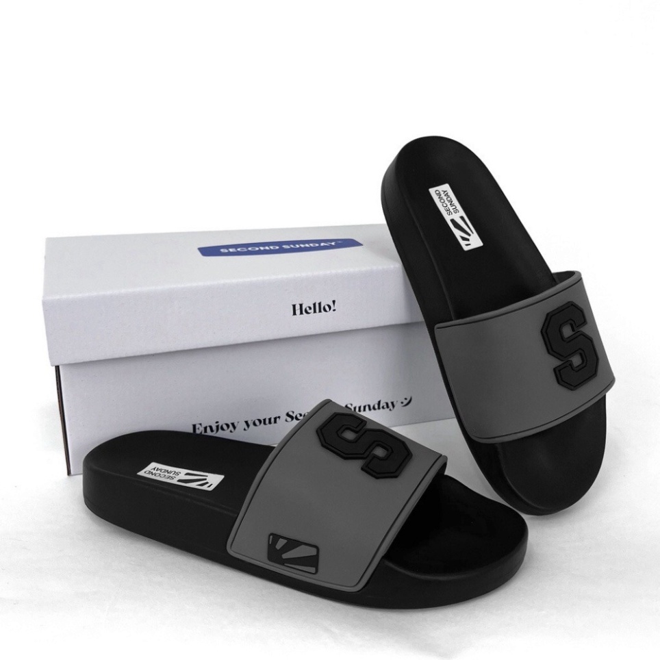 Dép Nam Nữ Unisex Quai Ngang Slipper siêu bền , dép cao cấp chữ S, full book Second Sunday Evening Slides Ladystore | BigBuy360 - bigbuy360.vn