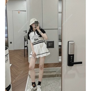 Set áo kèm chân váy xoè xinh xắn