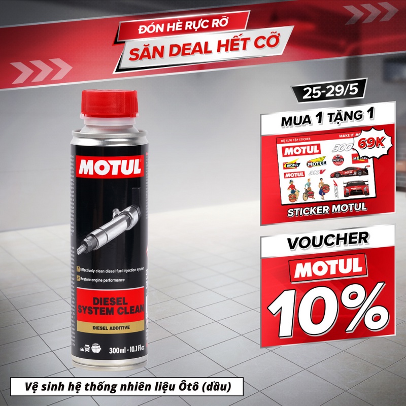 Phụ gia vệ sinh hệ thống nhiên liệu xe ô tô (Dầu) - DIESEL SYSTEM CLEAN 300ml