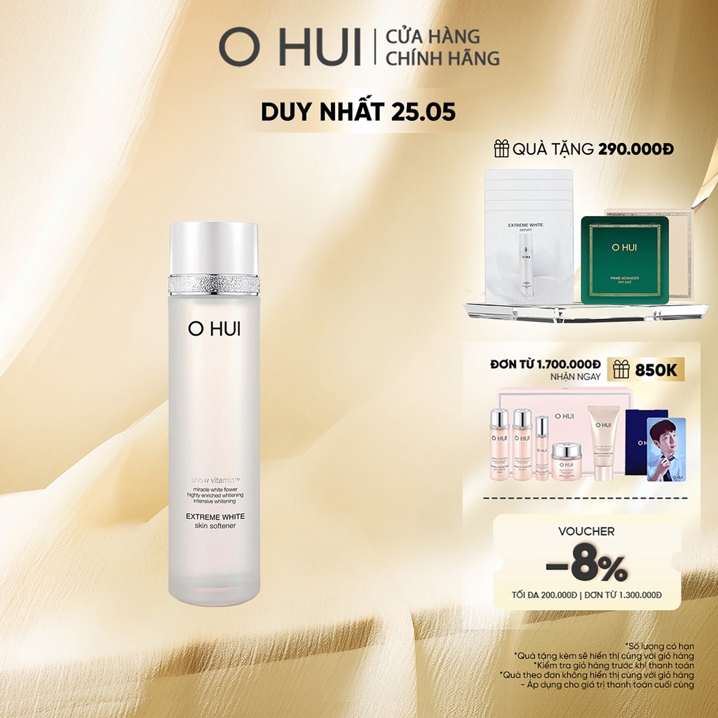  Nước cân bằng dưỡng trắng OHUI Extreme White Skin Softener 150ml