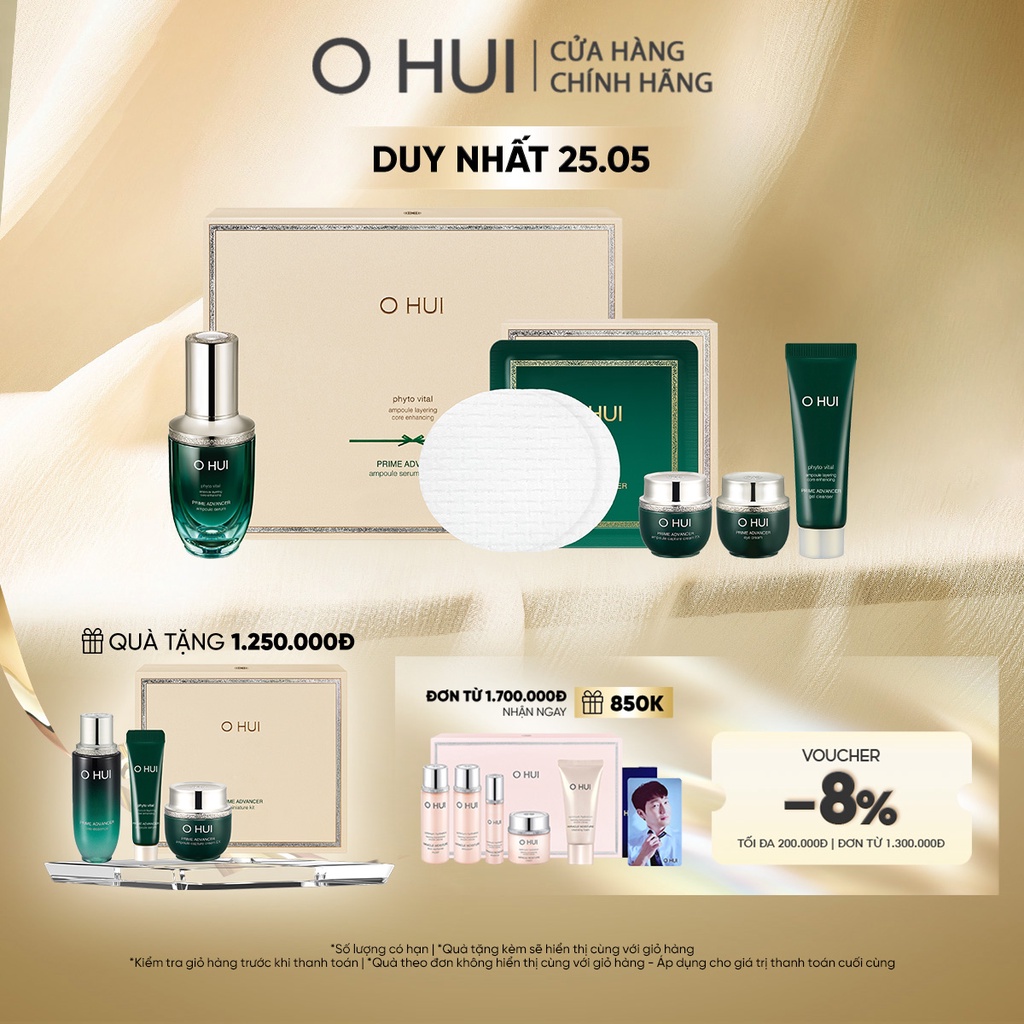 Bộ chống lão hóa 5 món OHUI Prime Advancer Serum Set 5pcs