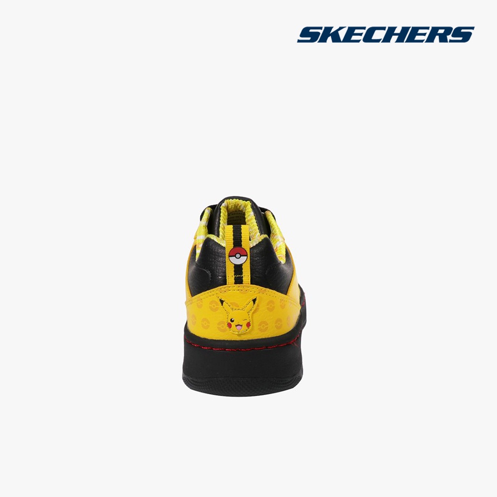 SKECHERS - Giày sneakers nam cổ thấp Pokémon Sport Court 92 802001-YLBK