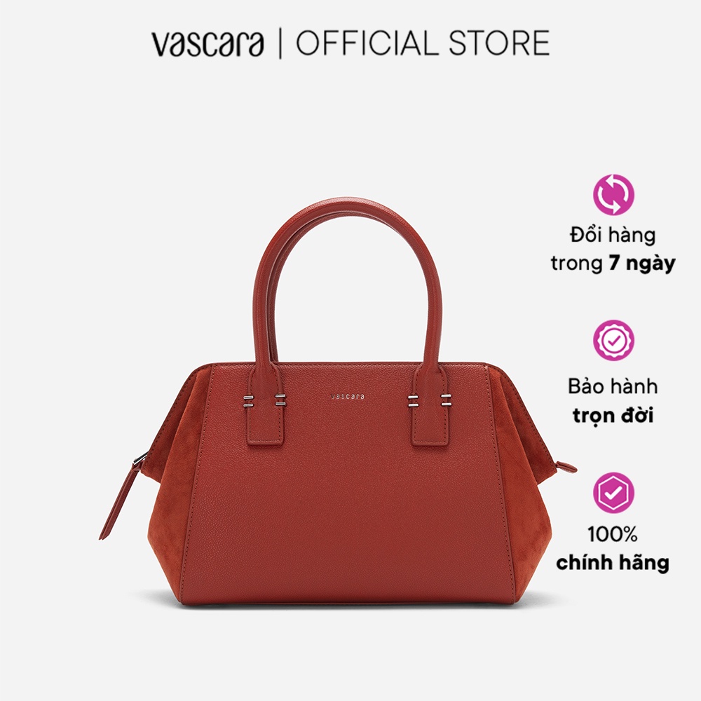 Vasscara Túi Xách Tay Phối Layer Nhấn Microfiber - TOT 0119