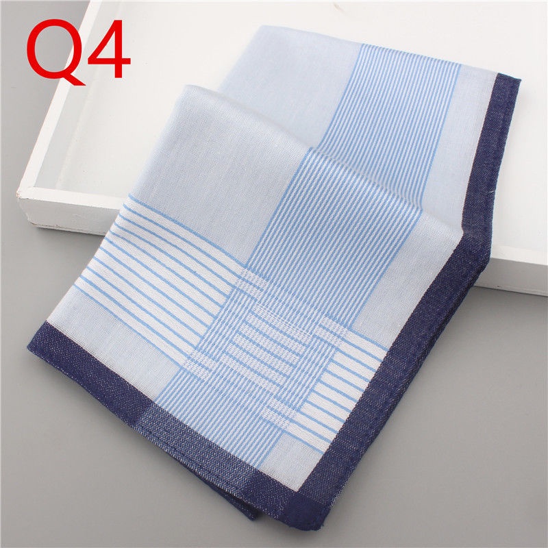 Khăn Tay Cotton Vuông Nhỏ Mỏng Nhẹ Thấm Hút Mồ Hôi Phong Cách Cổ Điển Mùa Hè