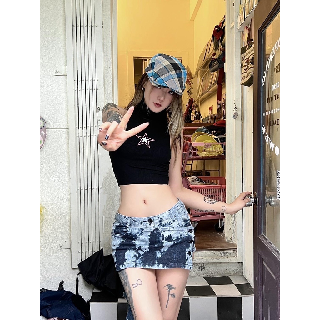 Quần Culottes Ngắn Lưng Thấp Siêu Co Giãn Đính Kim Cương Giả Quyến Rũ Dễ Phối Đồ Cho Nữ