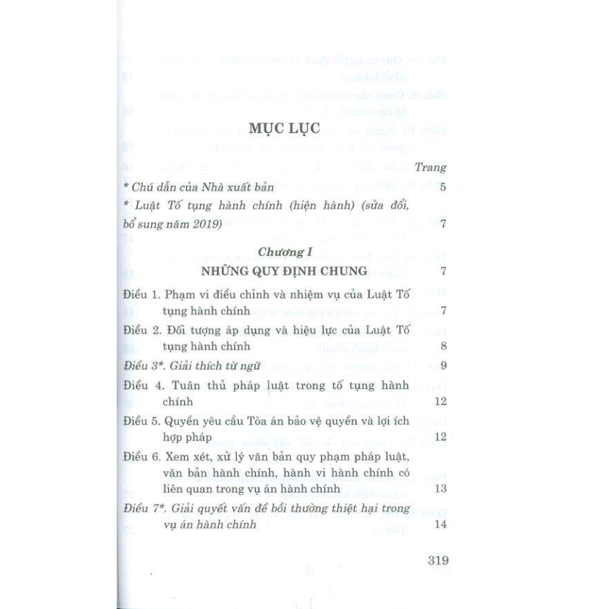 Sách - Luật Tố Tụng Hành Chính (Hiện Hành) (Sửa Đổi, Bổ Sung Năm 2019)-NXB Chính Trị Quốc Gia Sự Thật