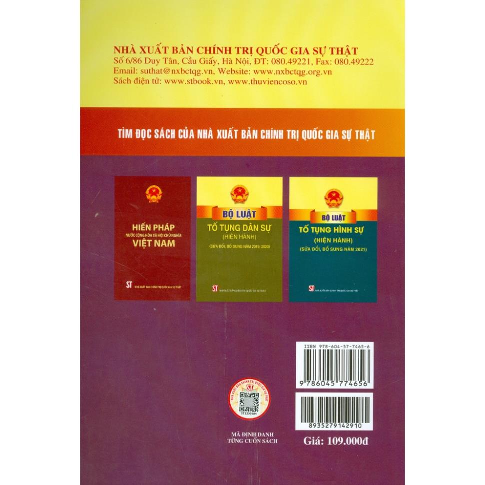Sách - Luật Tố Tụng Hành Chính (Hiện Hành) (Sửa Đổi, Bổ Sung Năm 2019)-NXB Chính Trị Quốc Gia Sự Thật