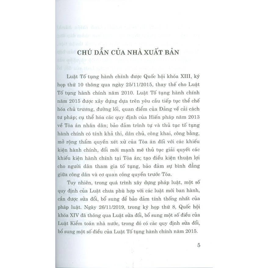 Sách - Luật Tố Tụng Hành Chính (Hiện Hành) (Sửa Đổi, Bổ Sung Năm 2019)-NXB Chính Trị Quốc Gia Sự Thật