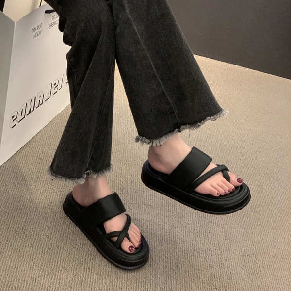 Dép lê đế cao Dép xỏ ngón thời trang