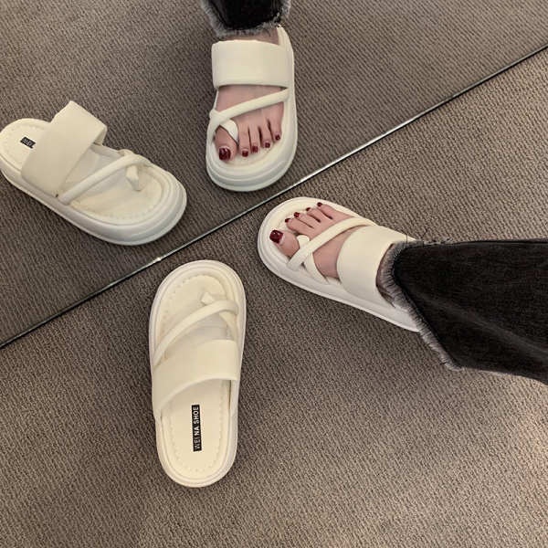 Dép lê đế cao Dép xỏ ngón thời trang