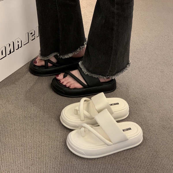 Dép lê đế cao Dép xỏ ngón thời trang