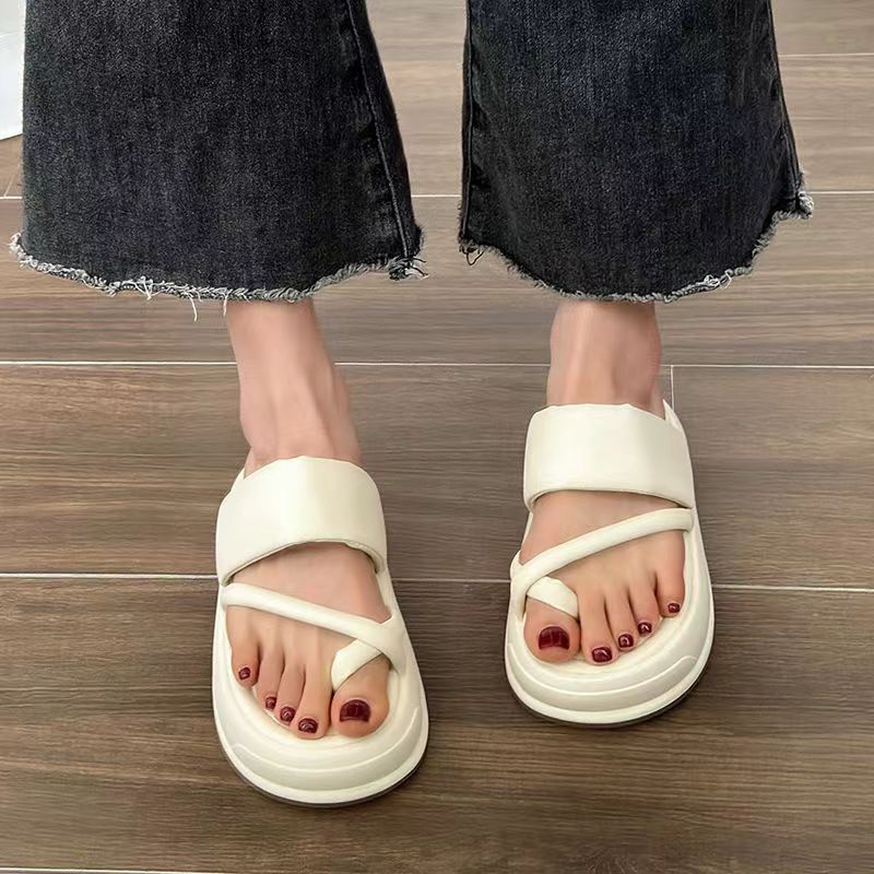 Dép lê đế cao Dép xỏ ngón thời trang